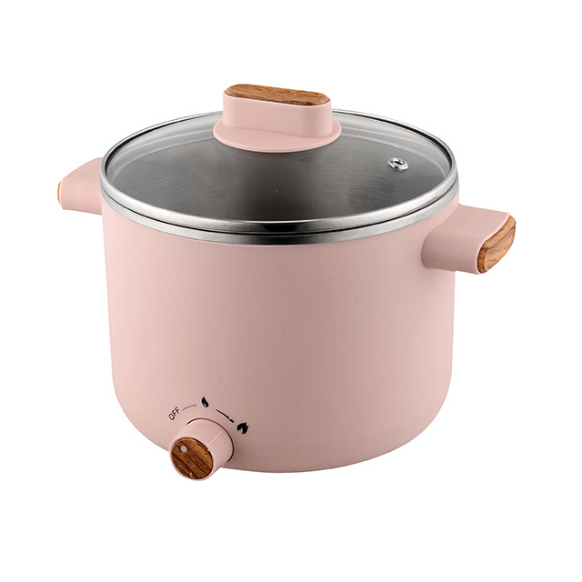 Factory Wholesale 1.2L Stainless Steel Kettle Body Mini Electric Cooking Pot For Rice Porridge Noodles