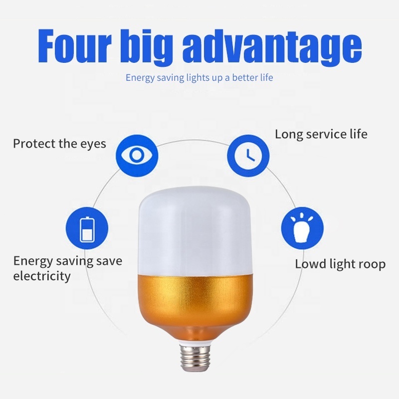 LED bulb household super bright energy-saving lamp E27 screw 30 watts high power factory living room Tuhao gold bulb lamp