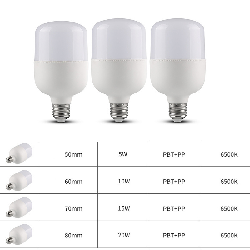 Die Casting Aluminum Big Power E27 E40 Lamp holder 6500k White T Lamp Bulb High-light energy-saving light bulbs