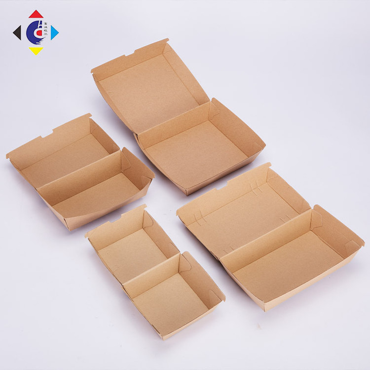 Wholesale Good Quality Kfc Mcdonald's Sizes Burger Box Salad Snack Cookie Candy Take-out Food Packaging Box