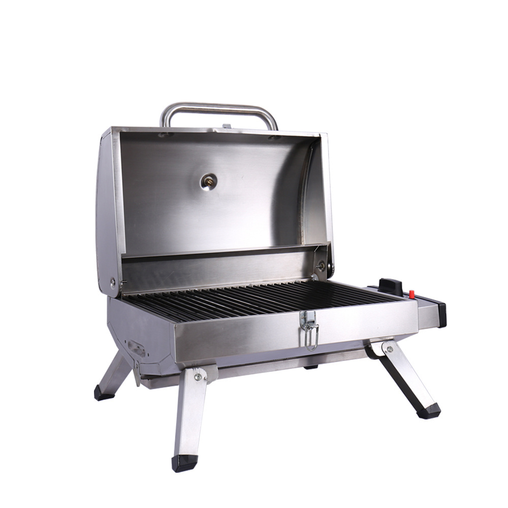 Hot Model Portable Stainless Steel Outdoor BBQ Gas Grill Easy to Assemble and Carry Customizable for Garden Use