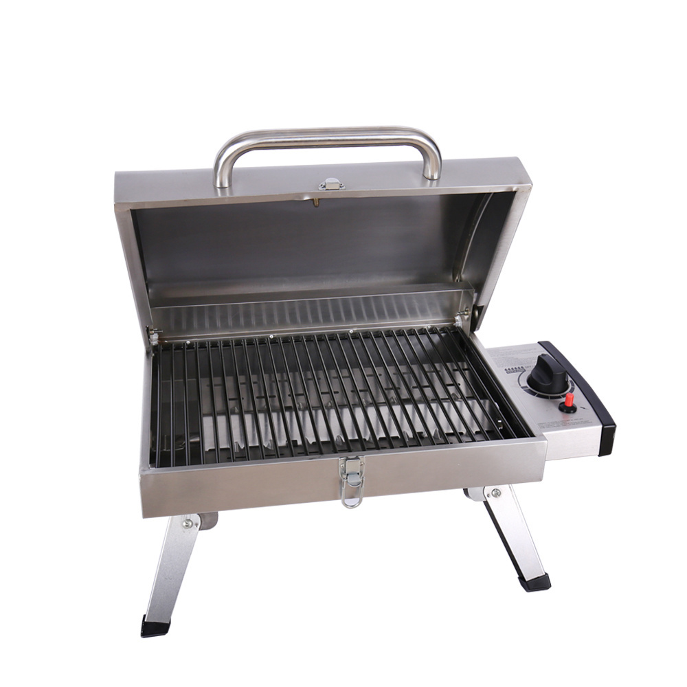 Hot Model Portable Stainless Steel Outdoor BBQ Gas Grill Easy to Assemble and Carry Customizable for Garden Use