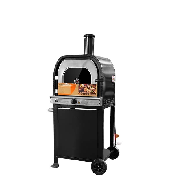 Outdoor Kitchen Portable Charcoal BBQ Grill Steel Stainless Steel Trolley Coated Folding Camping Garden Gas Oven Pizza Oven