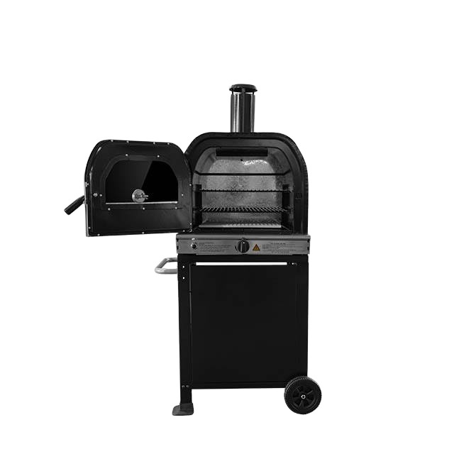 Outdoor Kitchen Portable Charcoal BBQ Grill Steel Stainless Steel Trolley Coated Folding Camping Garden Gas Oven Pizza Oven