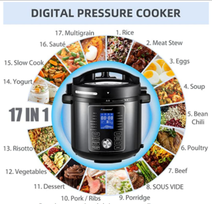 GTAP06AMulti Cooking Pot appliance Electric home kitchen Air Fryer pressure cooker