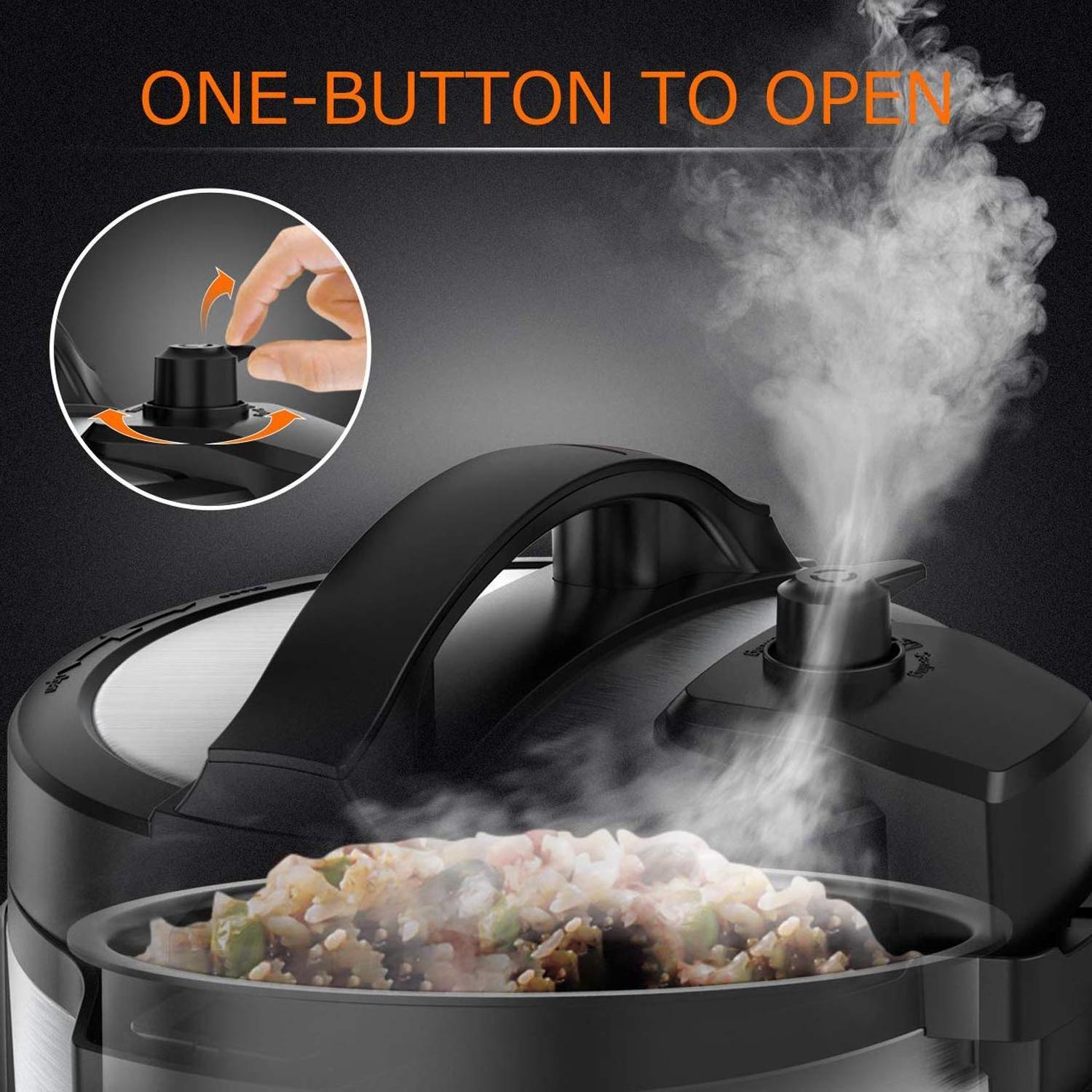 06A Factory Multi Kitchen Appliance Capacity 6QT All In One 6L Pressure Cooker Air Fryer Combo