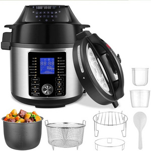 17-in-1 Pressure Cooker 6 Quart Electric Pressure Cooker Air Fryer Combo,Broil,Dehyrate,Slow Cook,Saute',Warmer&Sterilizer