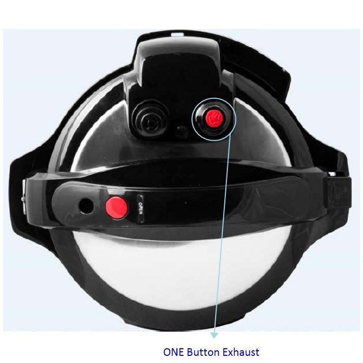One Button Quick Release Pressure Cooker 6 Qt 11-in-1 Multi-Use ...