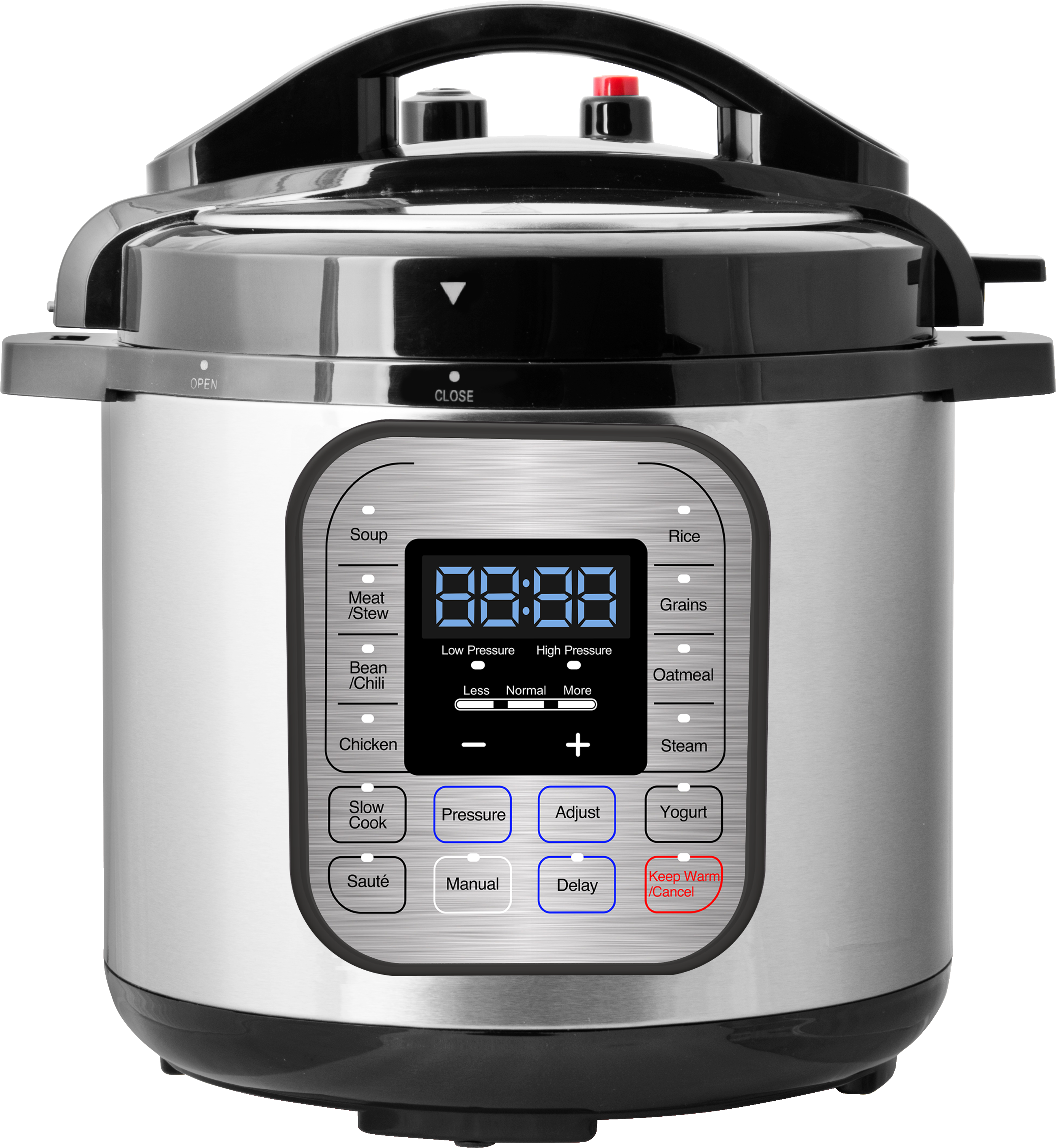 One Button Quick Release Pressure Cooker 6 Qt 11-in-1 Multi-Use Programmable Electric Pressure Cooker