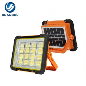 Outdoor Camping Usb Charging Aluminum Ip66 Waterproof 300w Portable Solar Led Flood Light