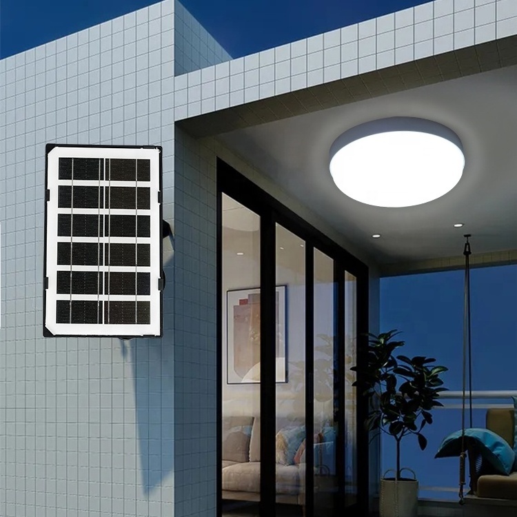 Modern Smart Remote Control Indoor Panel Flush Mount Round Abs 50w 100w Solar Led Ceiling Light