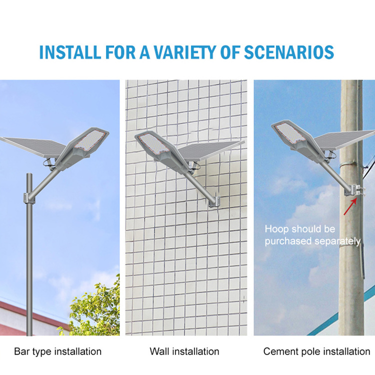 Garden Lamp Outdoor Waterproof Road Light Ip65 SMD Aluminum 100w 200w 300w 400w Solar Led Street light