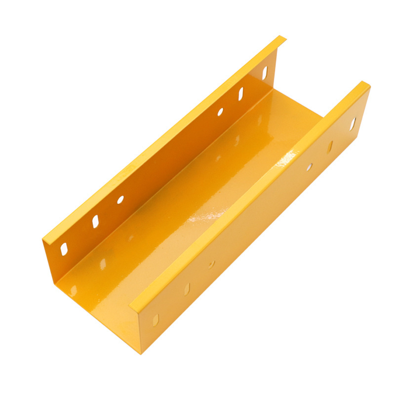 Manufacturer customizable yellow Metal 50mm-900mm channel type cable tray