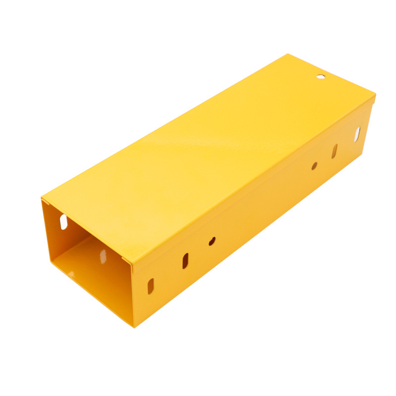 Manufacturer customizable yellow Metal 50mm-900mm channel type cable tray