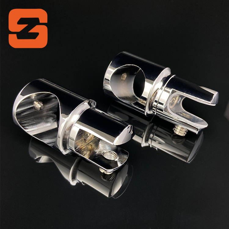 Best Selling Brass Zinc Alloy Glass Fitting Shower Room Glass Round Tube Connector