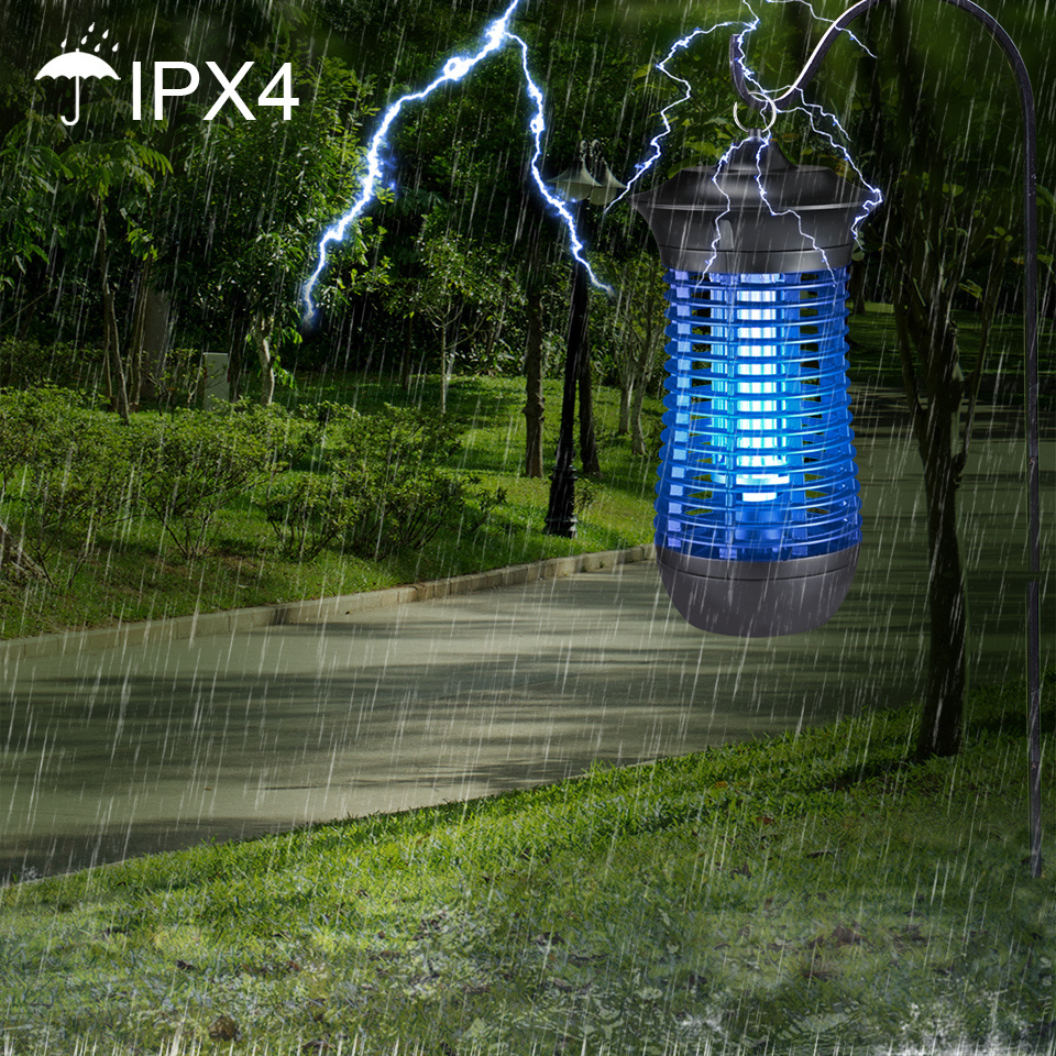 Popular Outdoor Waterproof IPX4 UV electric fly zapper Bug Zapper for Garden Park OEM Customized Fly Killer and Repellent