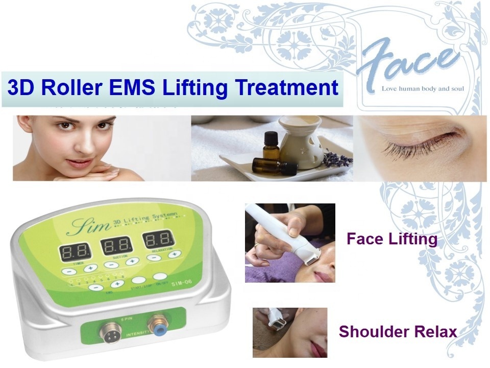 2023 Hot Selling V Shape TightenTtrinity Face Roller Massage Machine Ems Microcurrent Mini Lifting Electric Facial Massager