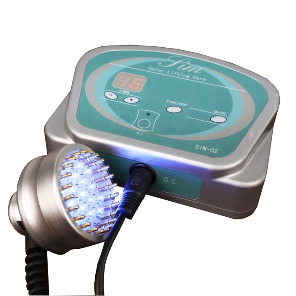 Microcurrent machine7 color Led infrared light therapy Facial Meridian Massage gua sha face tool