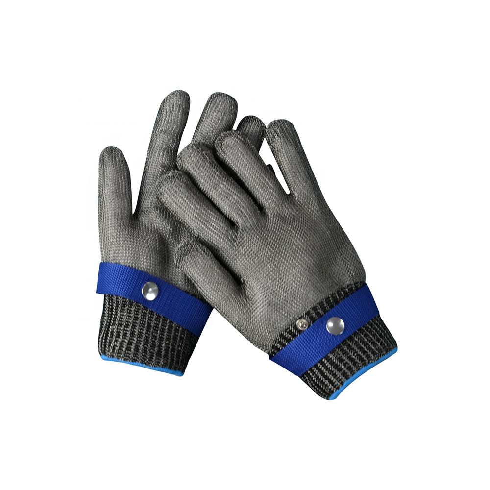 Cut Resistant Durable Rustproof Butcher Cutting Protection Stainless Steel Mesh Metal Wire Gloves