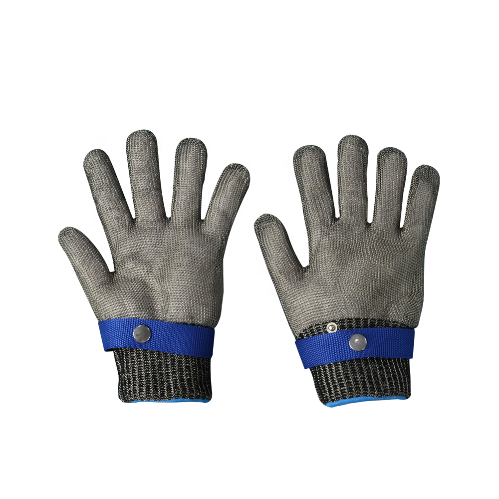 Cut Resistant Durable Rustproof Butcher Cutting Protection Stainless Steel Mesh Metal Wire Gloves