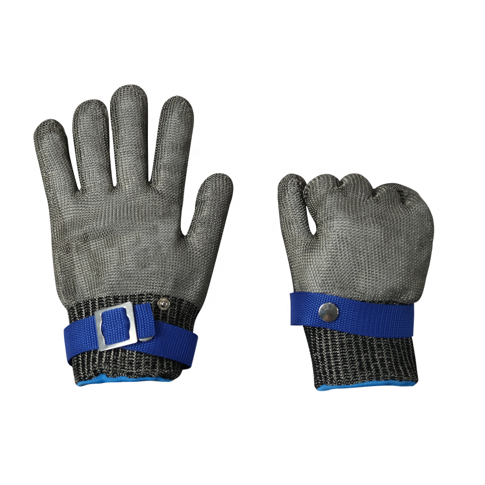 Cut Resistant Durable Rustproof Butcher Cutting Protection Stainless Steel Mesh Metal Wire Gloves