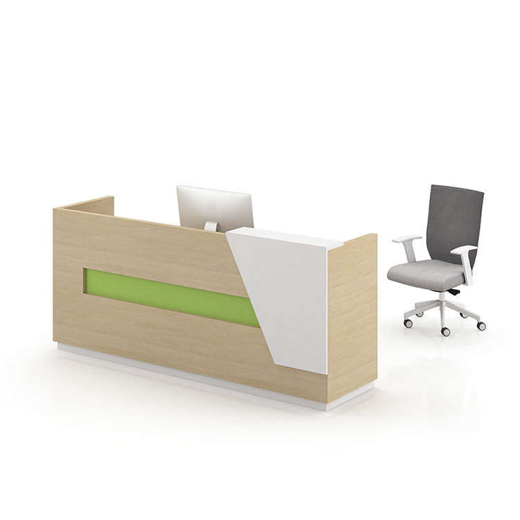 Wholesale promotional reception desk modern office reception checkout counter design hotel reception counter