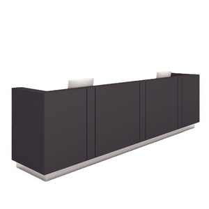 Modern oak gray reception desk beauty salon reception desk