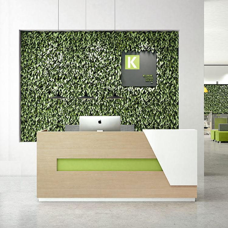 Wholesale promotional reception desk modern office reception checkout counter design hotel reception counter