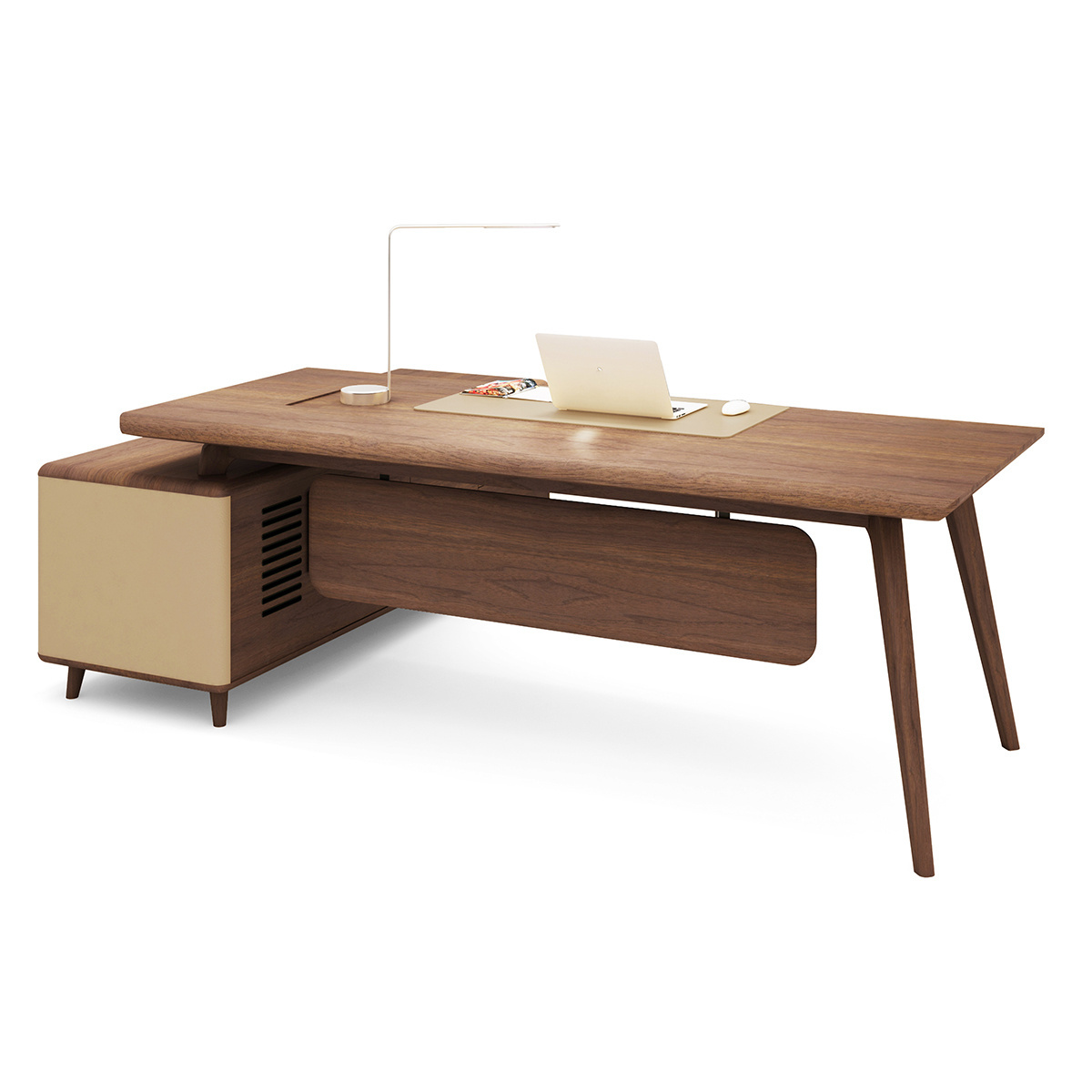 Luxury walnut wood ececutive managing director ceo desk luxury office furniture