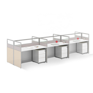 China Manufacturer Modern Modular Office Furniture Workstation 2, 4, 6 Seater Office Workstation Desk For 2, 4, 6 Person People