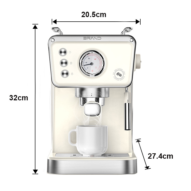 home appliances professional coffee maker espresso machine with milk frother