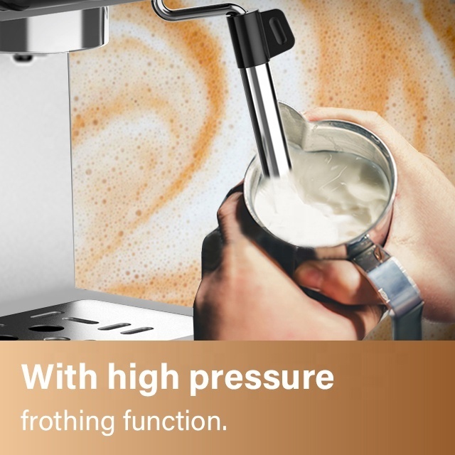 hibrew coffee machine 5 in 1 Espresso Americano Latte Capuccino coffee maker machine home use with milk frother