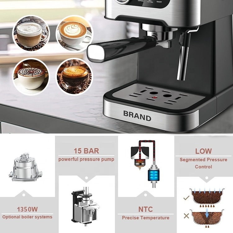 2023 best performance professional high pressure pumps Semi-automatic Coffee Machine