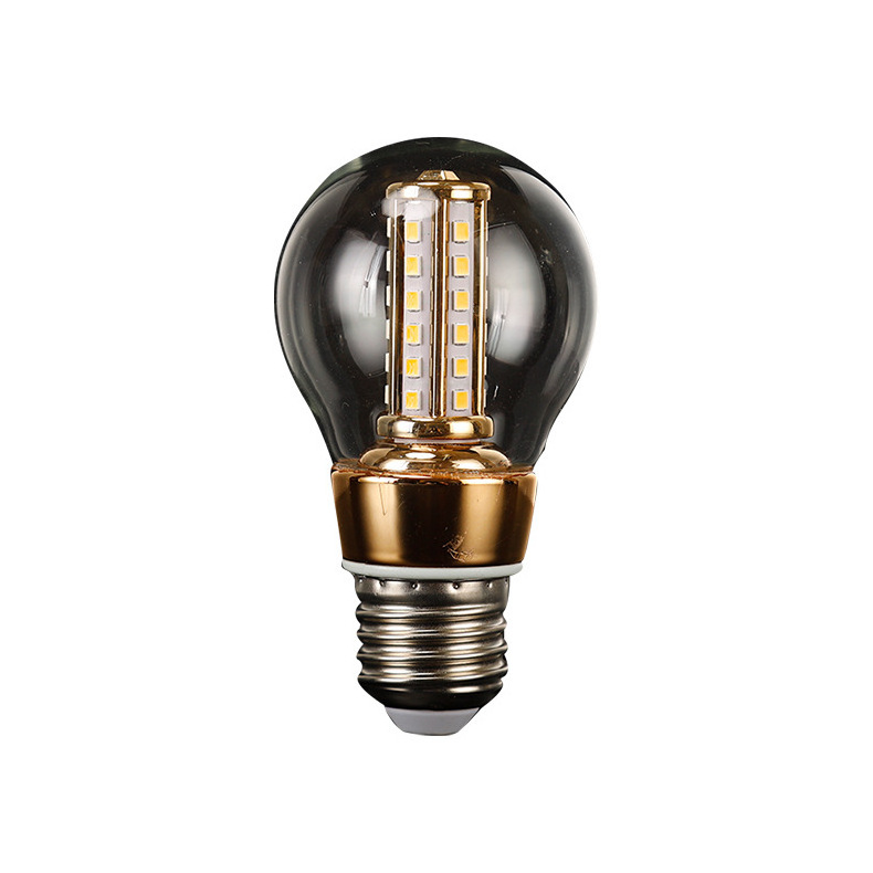 Hot sale A60 LED E27 LED Filament Light E27 3W 24Vac/dc G45 LED Bulb Glass housing with 4 LED Light bars LED Filament Bulb