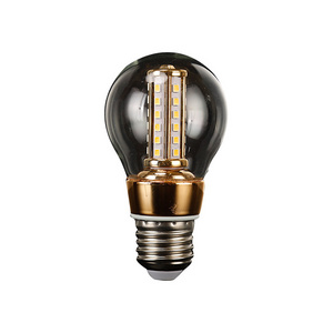 Hot sale A60 LED E27 LED Filament Light E27 3W 24Vac/dc G45 LED Bulb Glass housing with 4 LED Light bars LED Filament Bulb