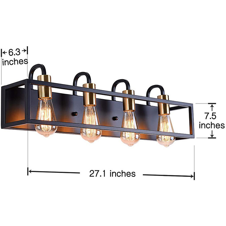 Nordic modern minimalist wall lamps Batch sales of modern simple iron art old-fashioned light bulbs toilet wall lamps