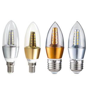 Factory wholesale high quality led Candle Light Bulb C35 E12/E14 4W 5W 7W 9W 12W for Chandelier Lighting