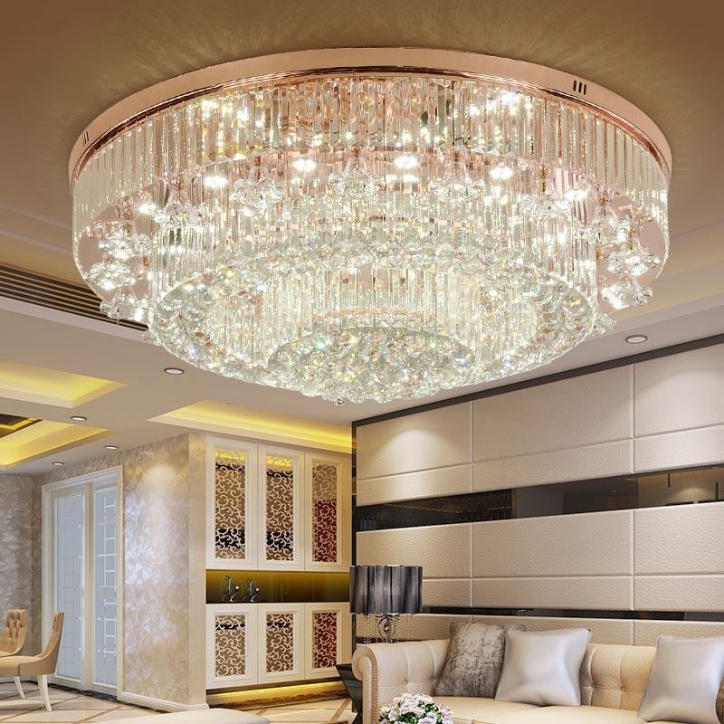 Best Sale Bronze Black Brushed Gold K9 Crystal Staircase Chandelier Crystal Ceiling Led Lights For Hotel House Hallway