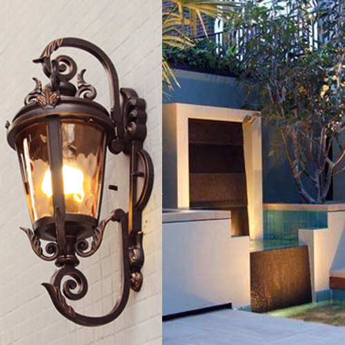 Outdoor Waterproof Wall Light Led Antique Wall Mounted Decorative Led Outdoor IP54 Garden Wall Lamp