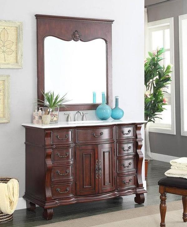 Hot Selling Classical Bathroom Vanity Cabinets Solid Wood Mdf Bathroom Vanity With Waterproof Cabinet