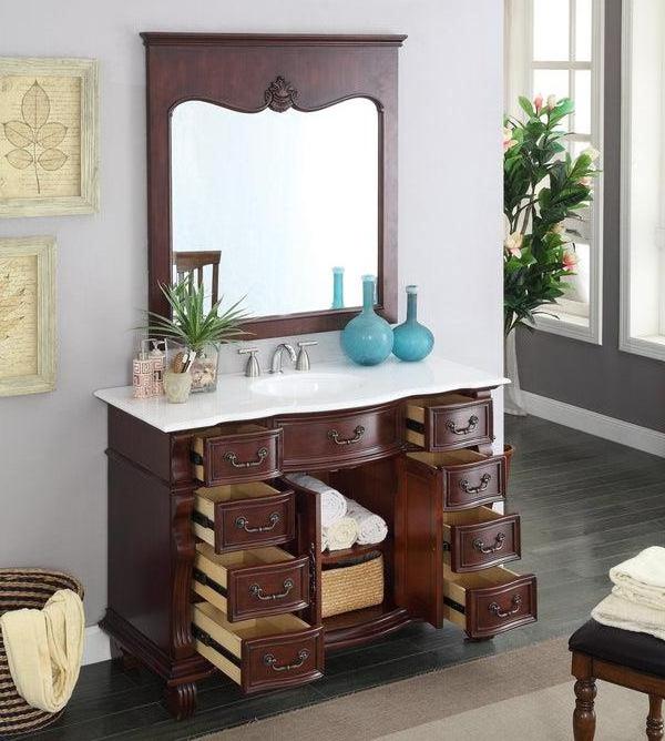 Factory Price Vanity Smart Design High Quality Vanities Solid Wood Bedroom Dresser Cabinet