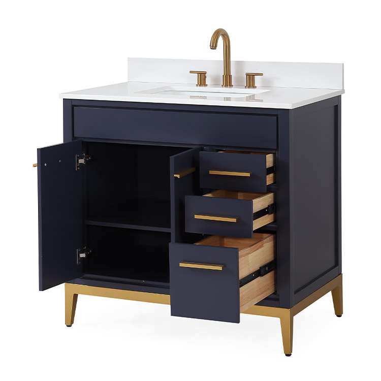 Modern Bathroom Vanity Cabinet Solid Wood 36inch Bathroom Vanities