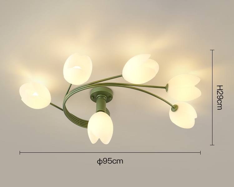 Helicoidal Flower Ceiling Light for Modern Home Decor Living Room Bedroom Lamp Modern Chandeliers Pendant Lights