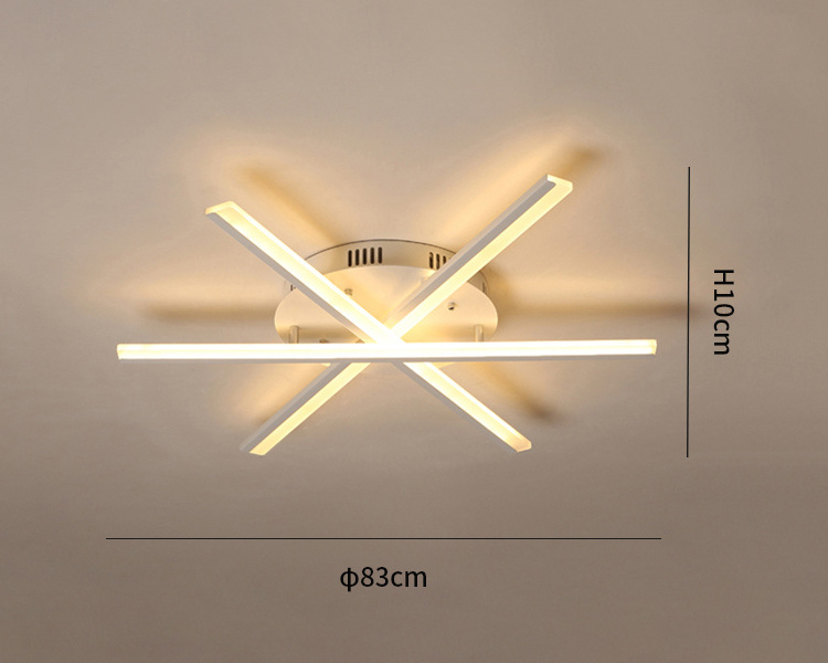 High Brightness Modern LED Ceiling Chandeliers Indoor Lighting for Living Room Bedroom Kitchen Color Dimmable LED Ceiling Light