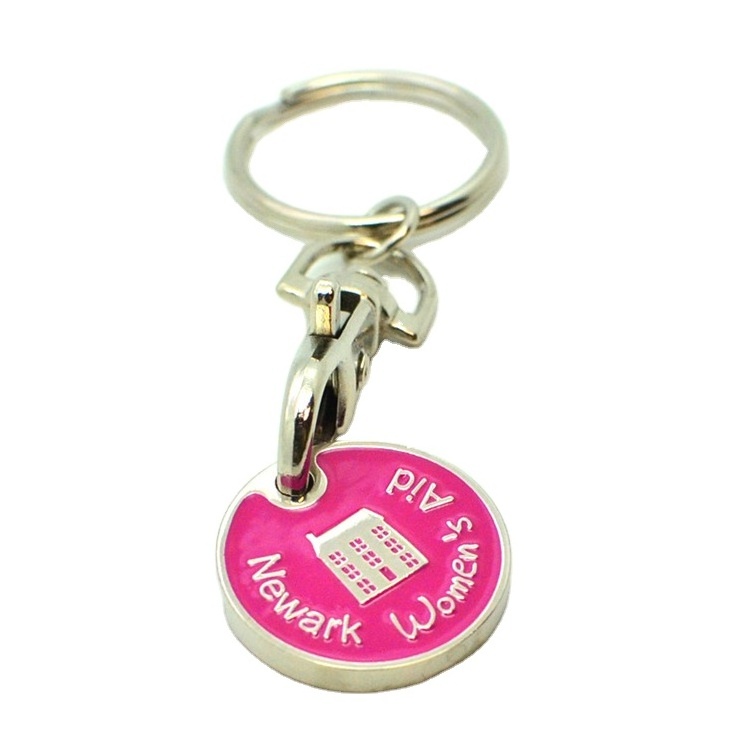 Token Coin Wholesale Promotion Metal Custom Shopping Cart Coin Keychain Coins For Trolleys