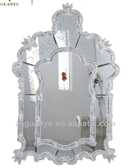 New Design Murano crystal design glass wall mirror decorative mirror crystal beaded mirror wholesaler