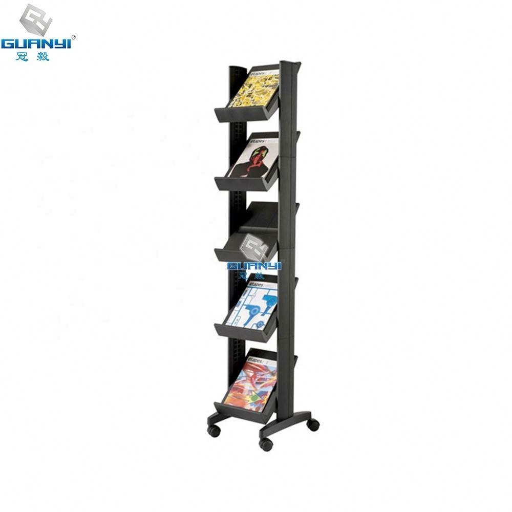 Manufacturer Book Shelf Metal Newspaper Rack Cardboard Cd Stands Display Stand