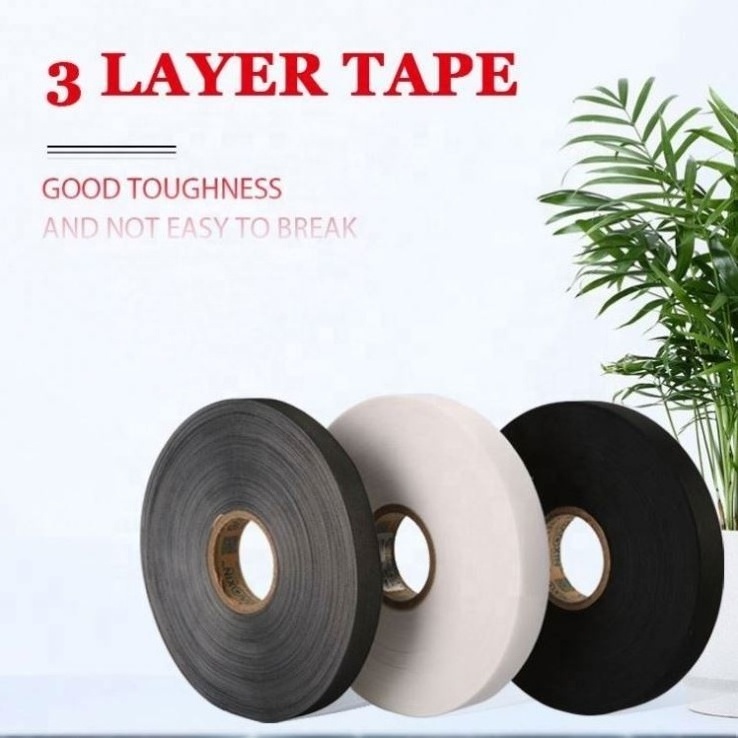 China Glue Adhesive Brown Hot Melt Waterproof Clothing Layers Taping 3 Layer Recycled Seam Sealing Tape For Fabric