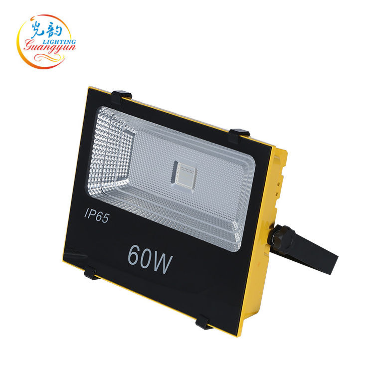 High lumen ip65 outdoor movable focus parking garage led flood light 60w