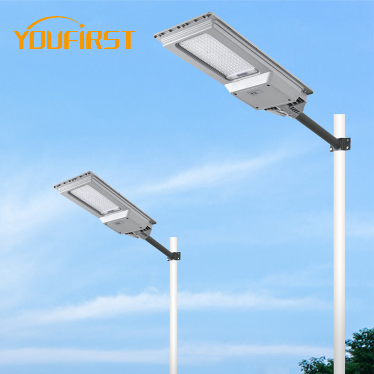 High Efficiency Outdoor Highway Road Lamp Ip65 Waterproof 200watt 300watt Motion Sensor SMD All In One Solar Led Street Light